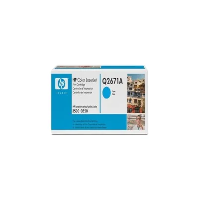 Toner ORIGINALE HP COLOR LASERJET 3500 3550 3700 Q2671A CIANO