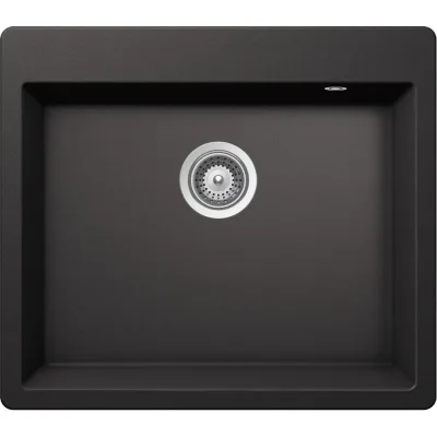 Schock Lavello una vasca SIGNATURE N100S SGTN100SA13 finitura nero assoluto da 63.5x55.9 cm