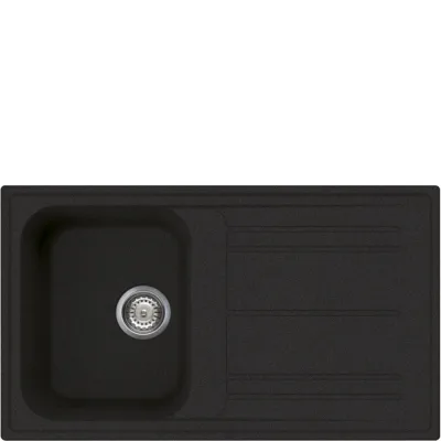Smeg Lavello una vasca con gocciolatoio LZ861A2 finitura antracite da 86 cm - IN PROMOZIONE FINO AL 30/06