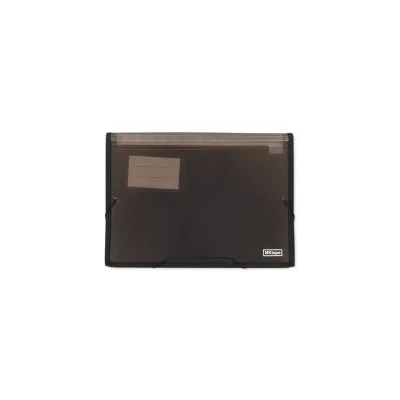 MKtape Cartella Documenti a Soffietto 13 Tasche Interne Formato A4 Chiusura in Gomma Colore NERO