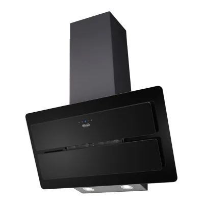 De Longhi Cappa a parete SLCV 90 EC in vetro nero da 90 cm