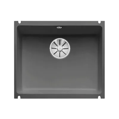 Blanco Lavello una vasca SUBLINE 500-U 1516975 in ceramica basalto da 54.3x45.6 cm - Sottotop