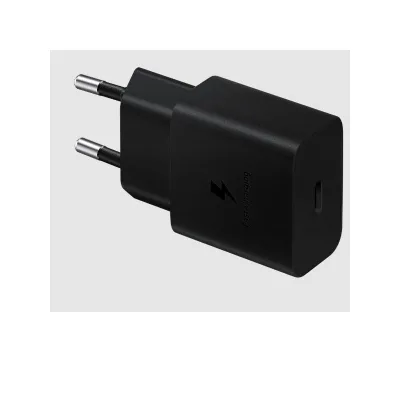 SAMSUNG CELLULARI CHARGER 15W TYPEC BLACK NO CAVO EP-T1510NBEGEU