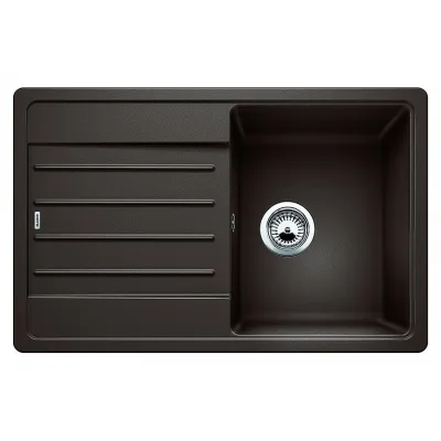 Blanco Lavello una vasca con gocciolatoio LEGRA 45 S 1522206 finitura caffè da 78x50 cm - Sopratop