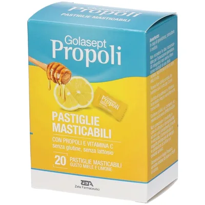Golasept Propoli e Vitamina C Gusto Miele e Limone 20 Compresse Masticabili