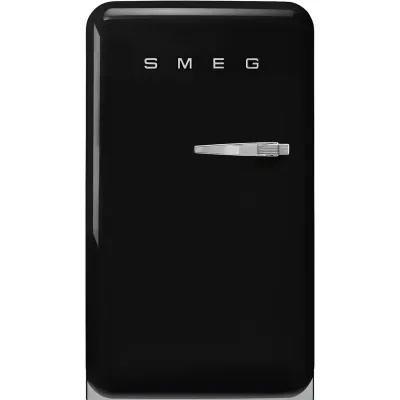 Smeg Frigorifero monoporta con cerniere a sinistra a libera installazione FAB10LBL6 finitura nero da 55 cm