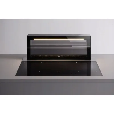 Falmec Piano cottura a induzione con cappa integrata Level One in vetroceramica nero matt da 90 cm - 800 m3/h - IN PROMOZIONE CON VOUCHER FINO AL 6/07