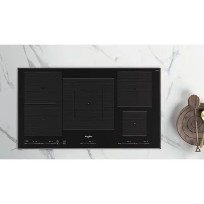 PRONTA CONSEGNA - Whirlpool Piano cottura a induzione WT 1090 BA finitura vetro nero da 90 cm