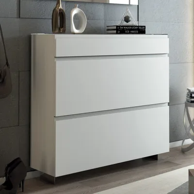 Maconi Mobile sospeso Dolce Vita 1200/422 in melaminico con top in vetro da 110 cm - 2 ante