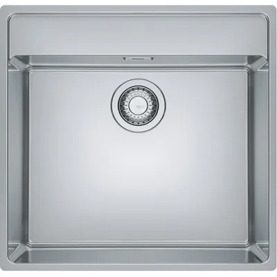 Franke: Lavello una vasca Maris Incasso Semifilo/Filotop MRX 210-50TL 127.0525.273 finitura inox satinato da 53x51 cm