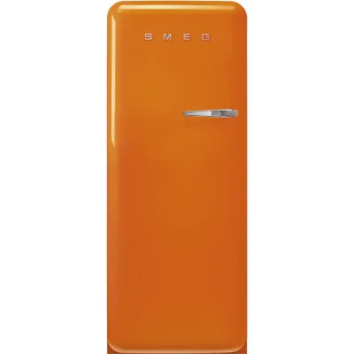 Smeg Frigorifero monoporta con cerniere a sinistra a libera installazione FAB28LOR6 finitura arancione da 60 cm - IN PROMOZIONE FINO AL 30/06