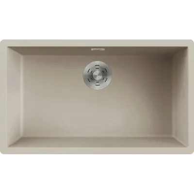 Elleci Lavello una vasca ZEN 130 LKZ13095 finitura composito K95 champagne da 75.6x45.6 cm