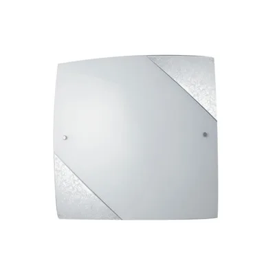 Plafoniera Bianca/Silver 3Xe27 40X40X9,6Cm