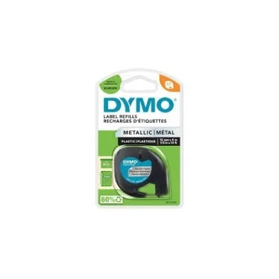 NASTRO ETICHETTE ORIGINALE DYMO LetraTag S0721730 D1 91208 Larghezza 12 mm x 4 metri