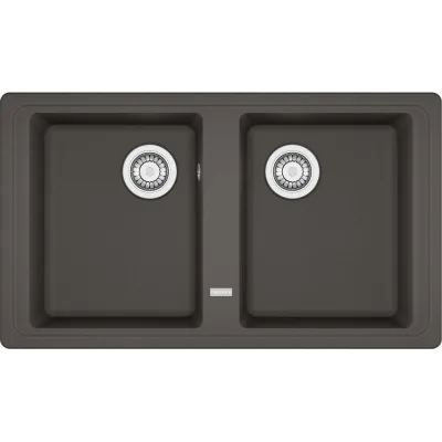 Franke Lavello due vasche Boston Incasso BFG 620 114.0715.195 finitura grigio ardesia da 86x50 cm