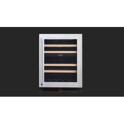 Fulgor Cantina vini sottotop da incasso FWC 8200 U TC BKX finitura acciaio inox da 60 cm