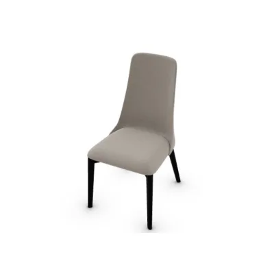 Calligaris OUTLET Sedia Etoile CS1423 con struttura in faggio P132 grafite e seduta in tessuto A04 Denver tortora