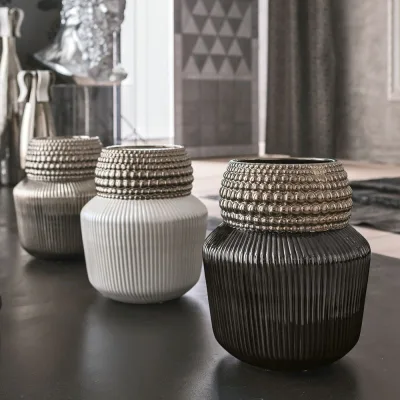 Adriani & Rossi Vaso Onion in ceramica smaltata lucida