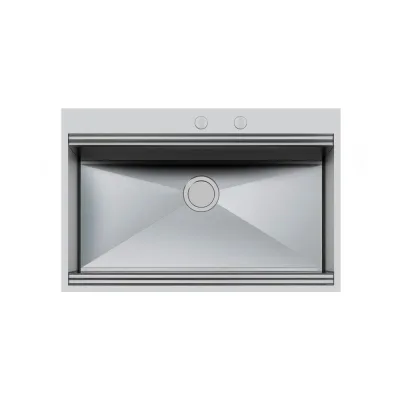 Foster Lavello una vasca 1025 050 finitura acciaio inox da 84.6x56 cm