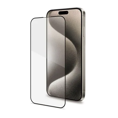CELLY FULL GLASS IPHONE 15 PRO MAX BLACK FULLGLASS1056BK