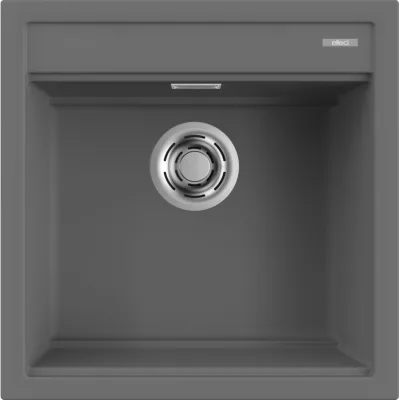 Elleci Lavello una vasca BEST 104 LKB10499 finitura composito K99 grigio scuro da 51x51 cm