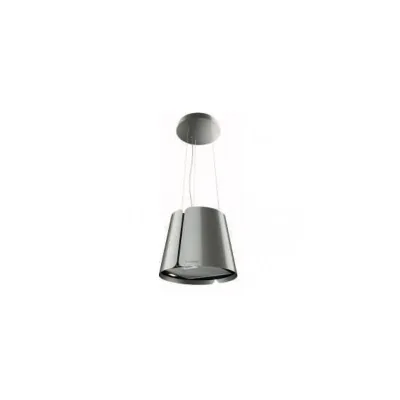 PRONTA CONSEGNA - Faber Cappa a isola sospesa BEAT X/BK MATT F45 345.0655.177 finitura acciaio/nero opaco da Ø43 cm