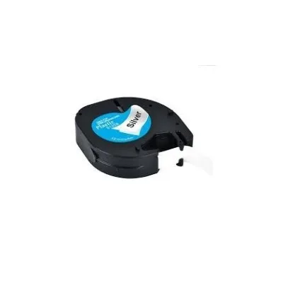 NASTRO ETICHETTE COMPATIBILE DYMO LetraTag S0721730 D1 91208 Larghezza 12 mm x 4 metri