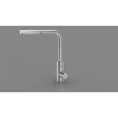 Fulgor Miscelatore monocomando con doccetta FOMT 600 X finitura acciaio inox