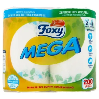 Foxy Mega Carta Cucina 2 Maxi Rotoli