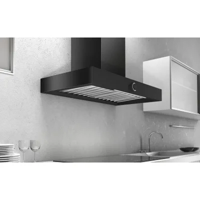 Airforce Cappa a parete aspirante no drop VIS BOXY AN/A/120 CCVISW120004 finitura nero antracite da 120 cm
