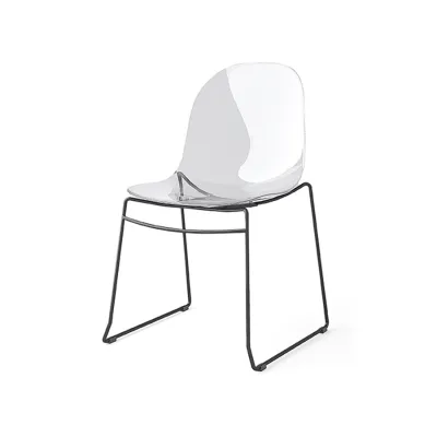 Connubia Sedia Academy CB2172 con struttura in metallo e seduta in policarbonato - IN PROMOZIONE FINO ALL' 11/07