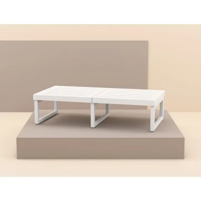 Siesta Tavolo Mykonos Lounge Table XL art. 138 con struttura in resina e scocca in resina