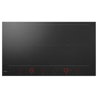 Asko Piano cottura a induzione HID 956 GC Celsius - Style in vetroceramica nero con profili in acciaio satinato da 90 cm
