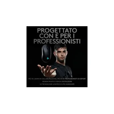 MOUSE GAMING LOGITECH WIRELESS G Pro 16.000 dpi 5 pulsanti programmabili