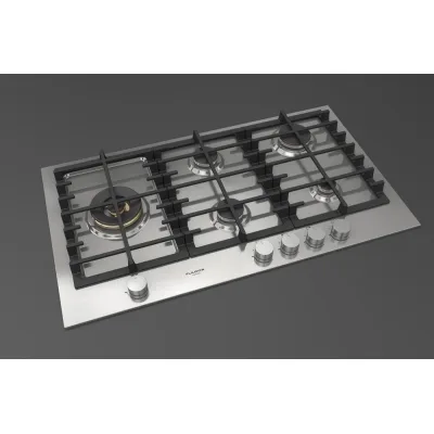 Fulgor Piano cottura a gas FPH 905 G WK X finitura acciaio inox da 90 cm