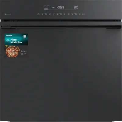 Hisense Forno pirolitico multifunzione Hi6 HO66MBPIZZACHEF finitura nero opaco da 60 cm