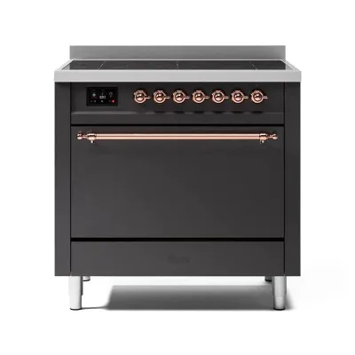 Ilve Cucina P36N da incasso Nostalgie PI366QNSY forno pirolitico cieco e piano cottura induzione da 91.1 cm