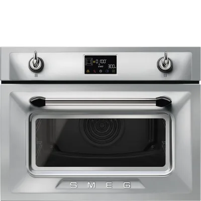 Smeg S Forno compatto combinato microonde Galileo SO4902M1X finitura inox da 60 cm