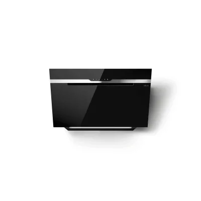 PRONTA CONSEGNA - Elica Cappa aspirante a parete MAJESTIC @ BL/A/90 PRF0116967B finitura vetro nero/inox da 90 cm
