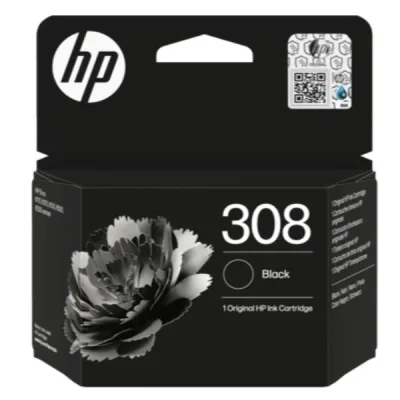 HP 308 BLACK ORIGINAL INK CARTRIDGE 7FP21UE