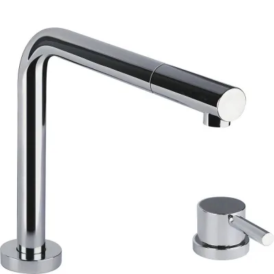 Smeg S Miscelatore telescopico con doccetta e comando remoto MTD5CR finitura cromato