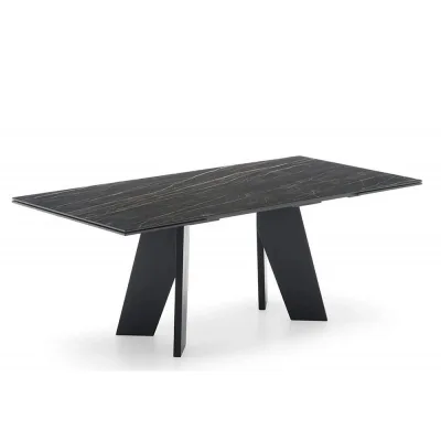 Connubia Tavolo allungabile Victor CB4868-R 200 con struttura in frassino e piano in ceramica da 200(280)x100 cm