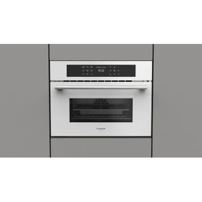Fulgor Forno combinato vapore FCSO 4510 TEM WH finitura vetro bianco da 60 cm