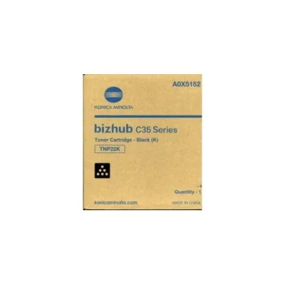 TONER ORIGINALE KONICA MINOLTA A0X5152 TNP22K Bizhub C35 DEVELOP A0X51D2 INEO +35P NERO 6.000 COPIE