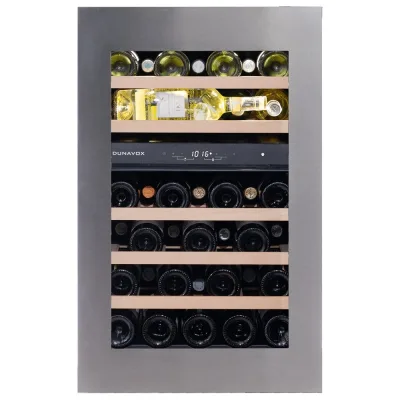 PRONTA CONSEGNA - Dunavox Cantina vino a incasso Glance-49 DAVG-49.116DSS.TO finitura acciaio inox da 59.2 cm - PROMO FINO ESAURIMENTO SCORTE