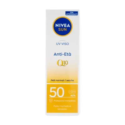 Nivea Sun Uv Viso Antietà Q10 Pelli Normali/Secche 50 Alta 50ml