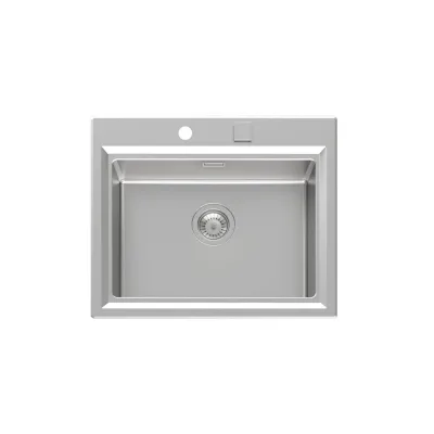 Foster Lavello una vasca 4505 050 finitura acciaio inox da 60.3x51.3 cm - IN PROMOZIONE FINO AL 30/06