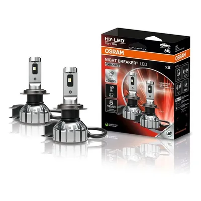 Lampada LED Osram omologate 64210DWNBSM NIGHT BREAKER LED Osram SMART H7 PX26d RECOM Box 2 pz