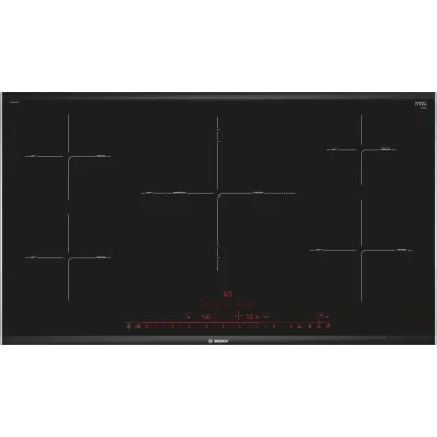 Bosch - Piano cottura a induzione PIV975DC1E in vetroceramica nero da 90 cm - Serie 8