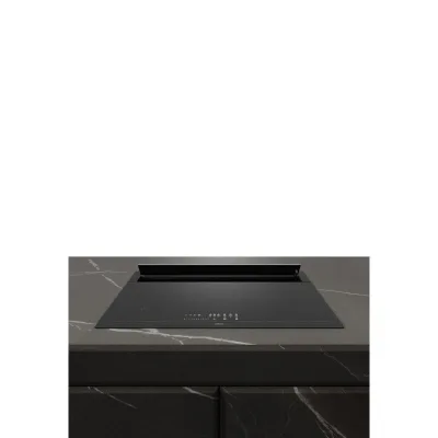 Airforce Piano cottura a induzione con cappa filtrante INNOVA SLIM 80 F PETRA AF000130 finitura nero opaco da 80 cm